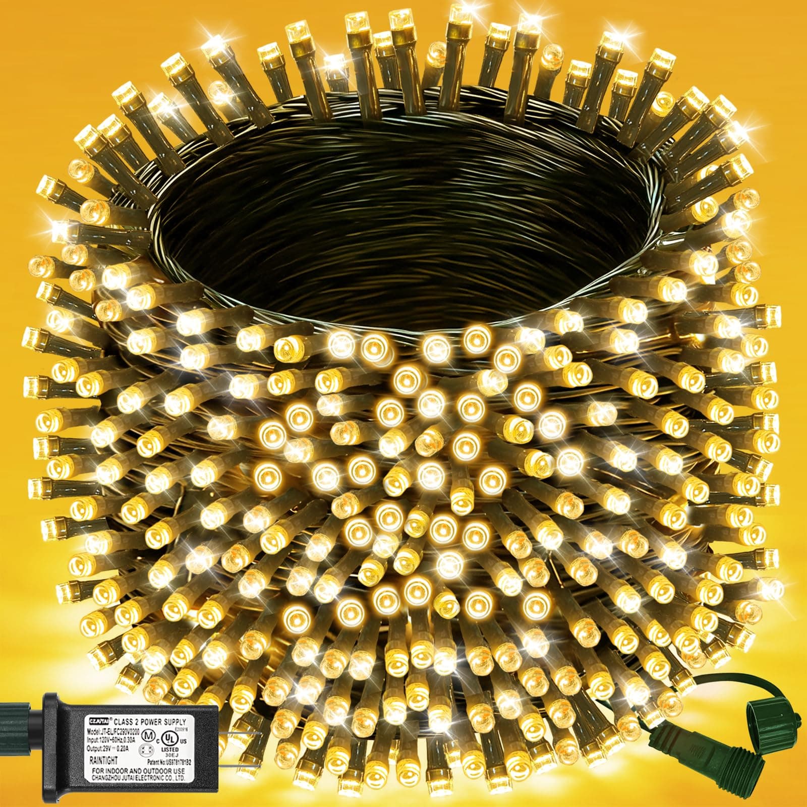 105FT 300Leds Christmas String Lights Outdoor/Indoor