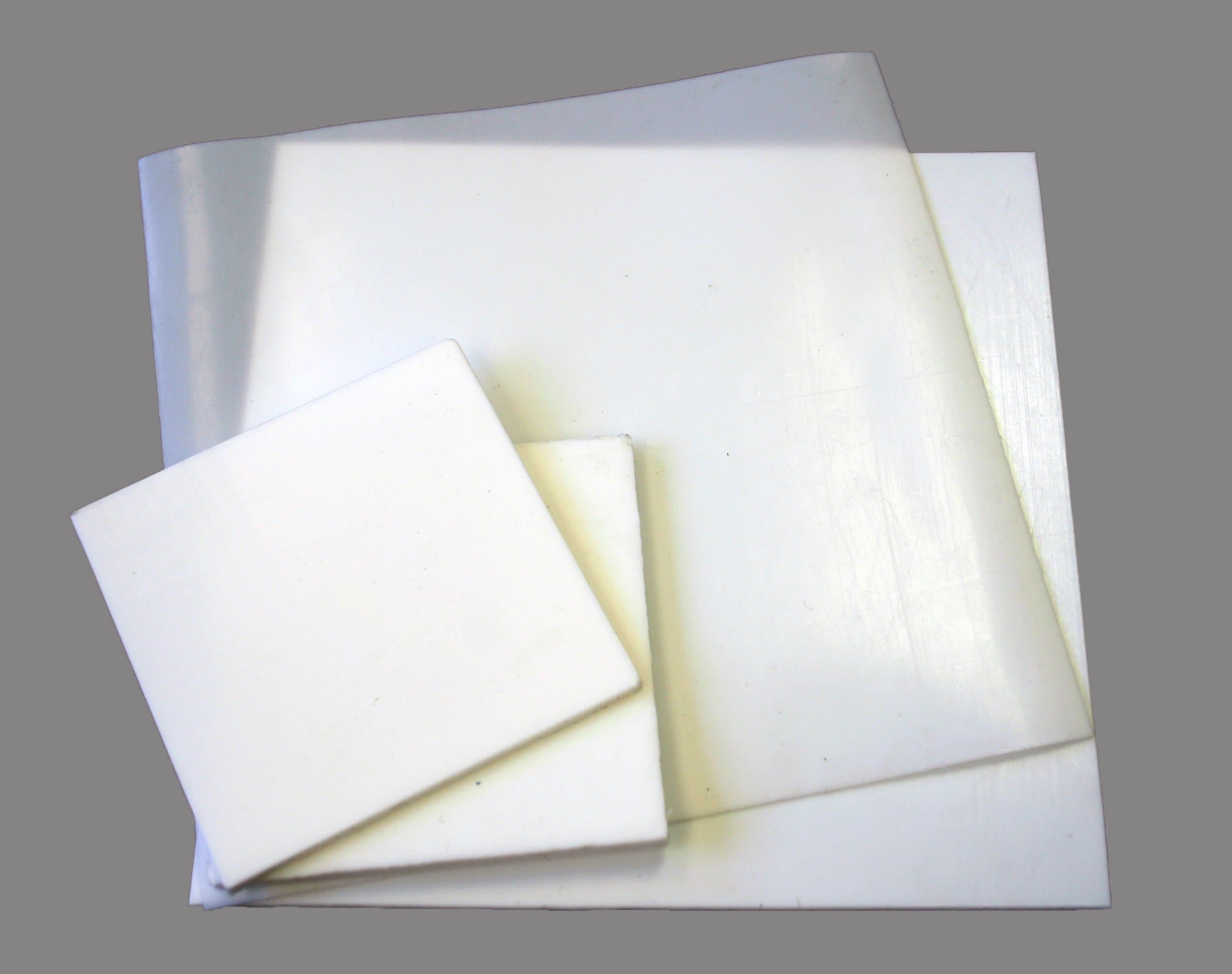 Teflon Sheet White Polytetrafluoroethylene Engineering Plastic - 2mm Thick (100mm x 100mm)