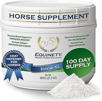 100 Day Supply Horse XL Horse Supplements – W/ 8 Essential Amino Acids to Promote Cellular Repair - No Soy, Sugar & Fillers Coat Defense for Horses - Horse Joint Supplement & Horse Hoof Supplements