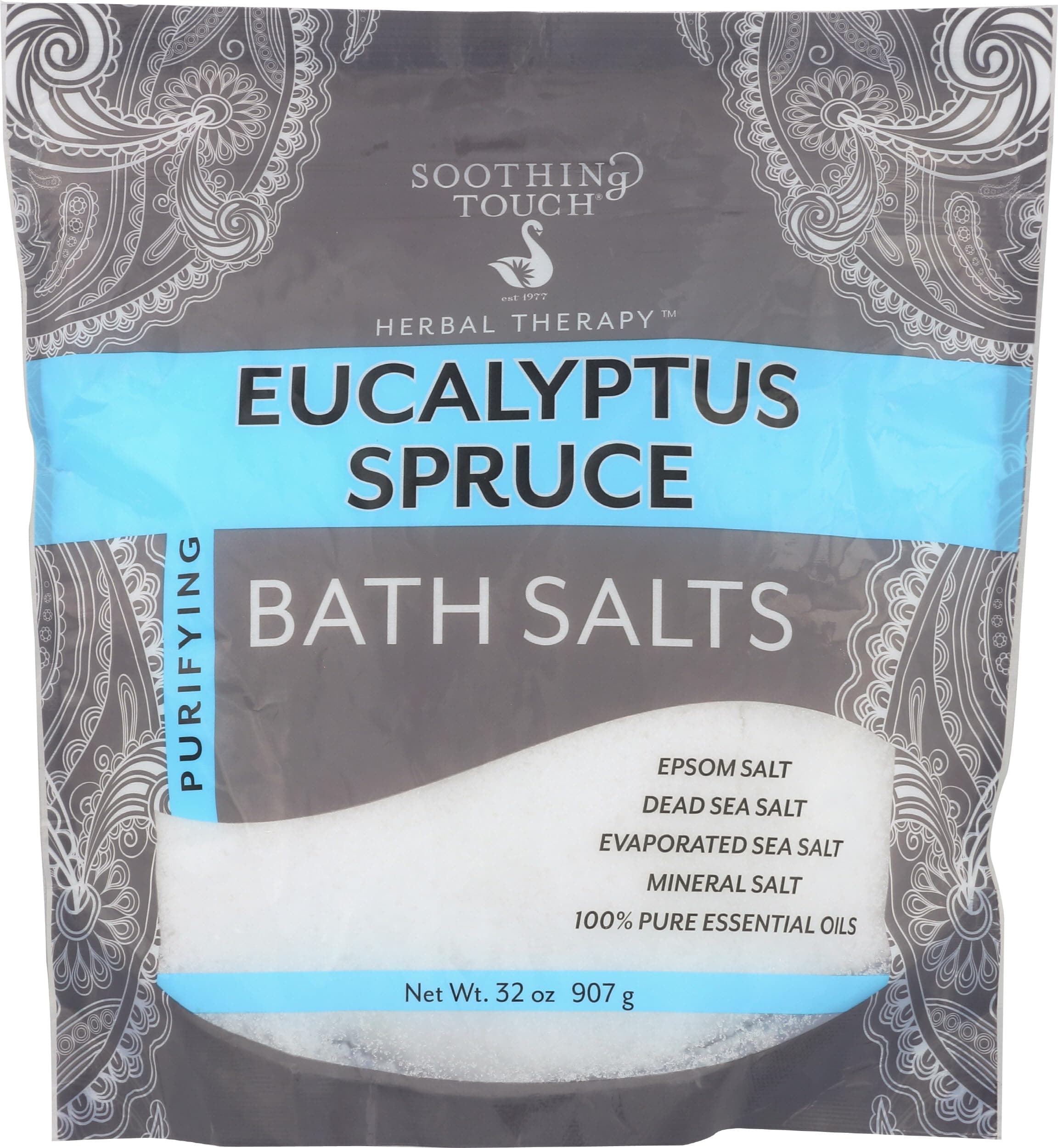 Eucalyptus Spruce Bath Salts Pouch, 32 Ounce