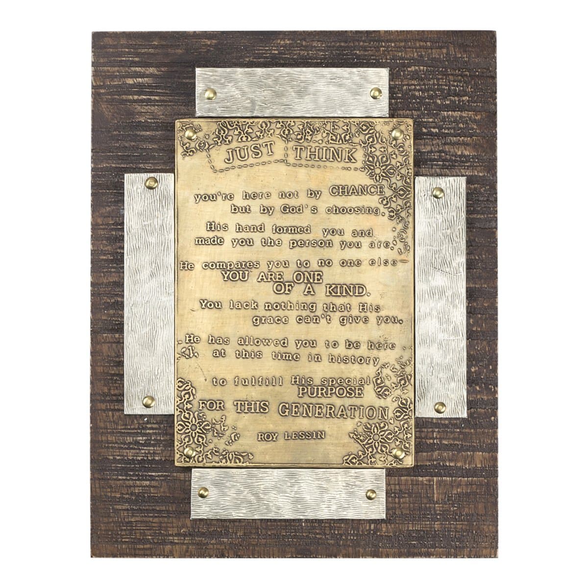 Plaque - Wall or Stand Alone - Just Think by Roy Lessin